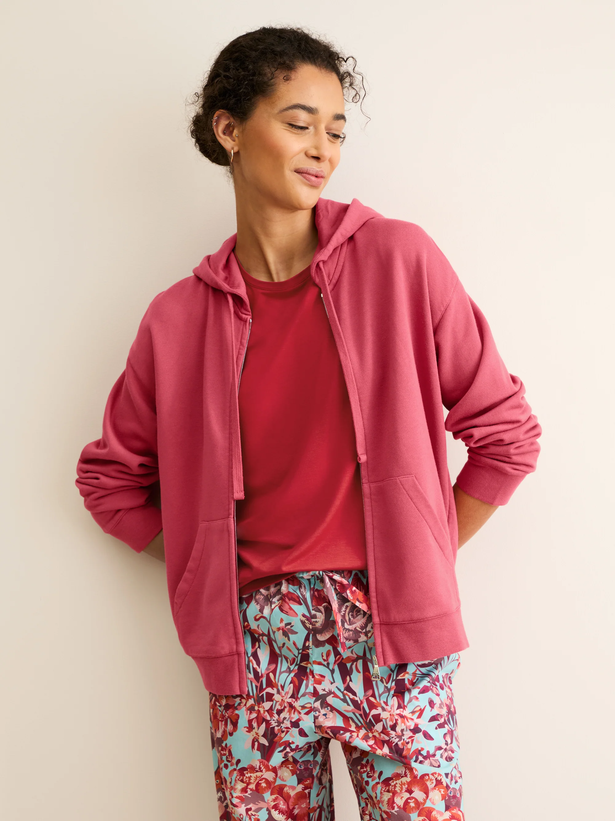 Women's T-Shirt Lara Micro Modal Stretch Cherry Red