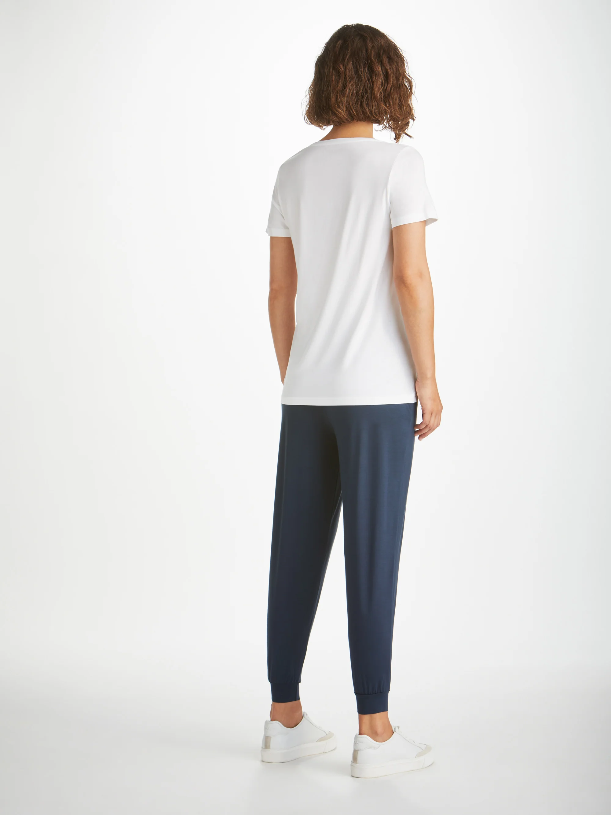 Women's T-Shirt Lara Micro Modal Stretch White - Image 5