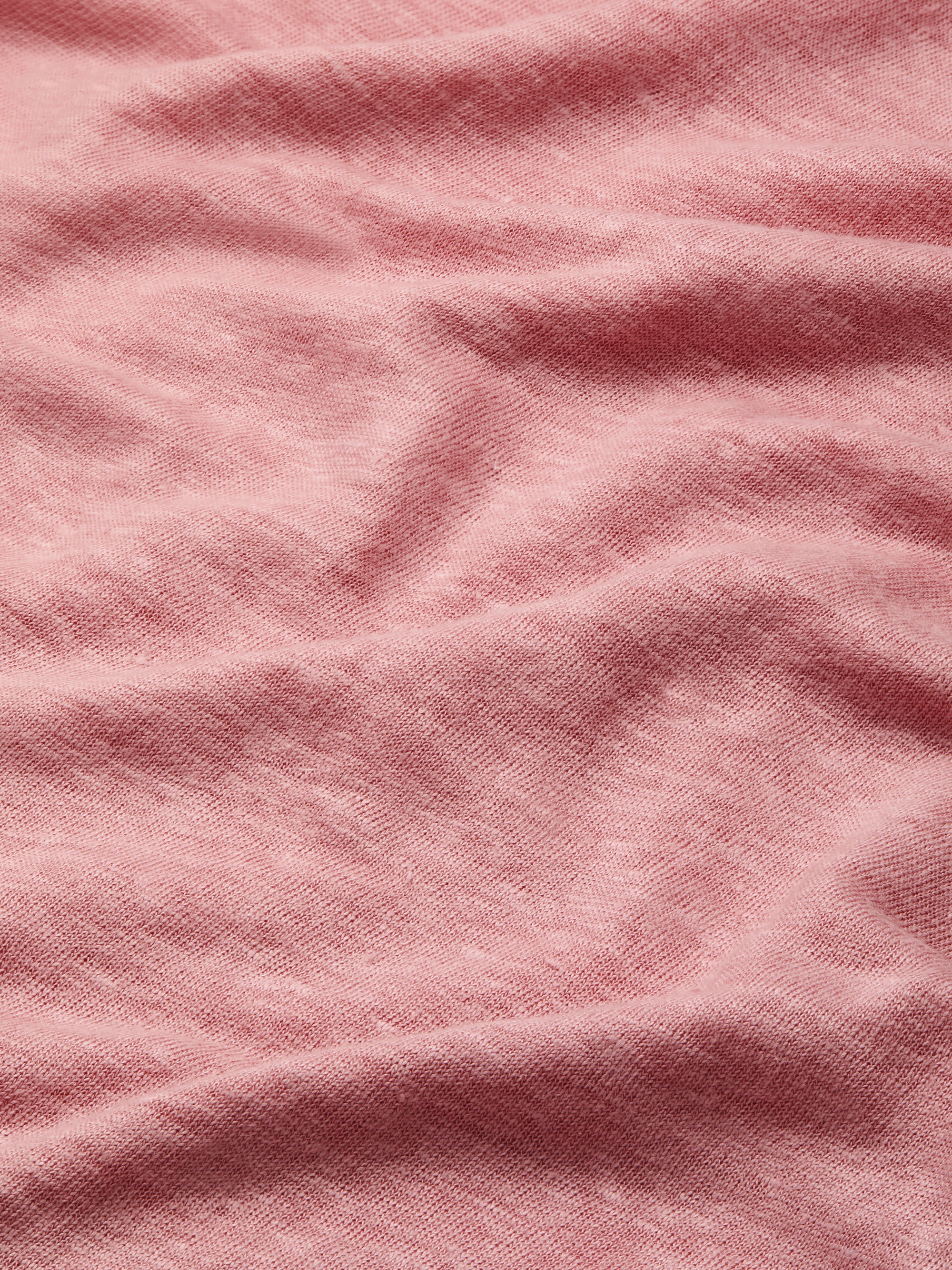 Women's V-Neck T-Shirt Jordan Linen Pink - Image 5