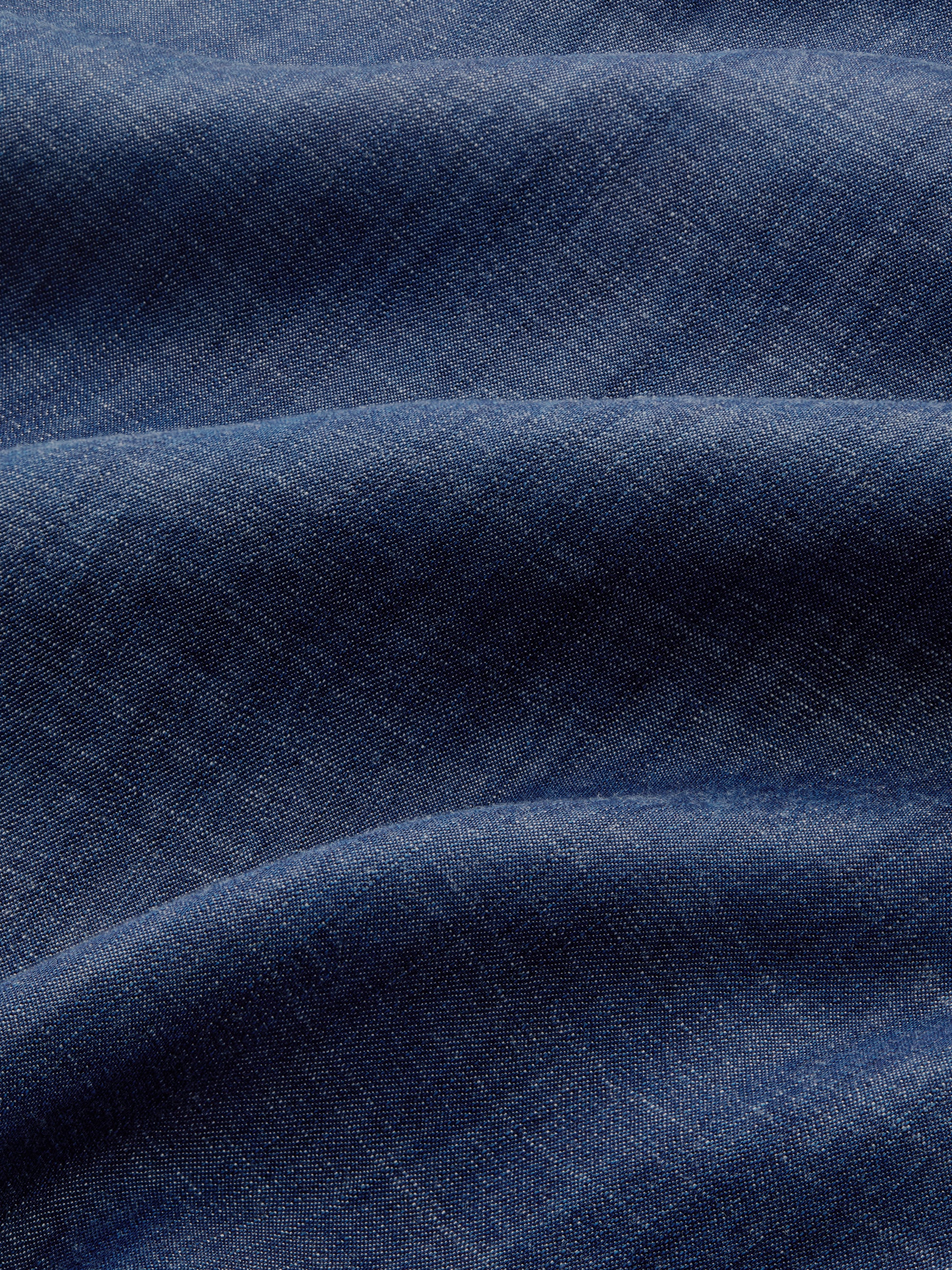 Women's Wide Leg Trousers Erin Chambray Denim Blue - Image 7