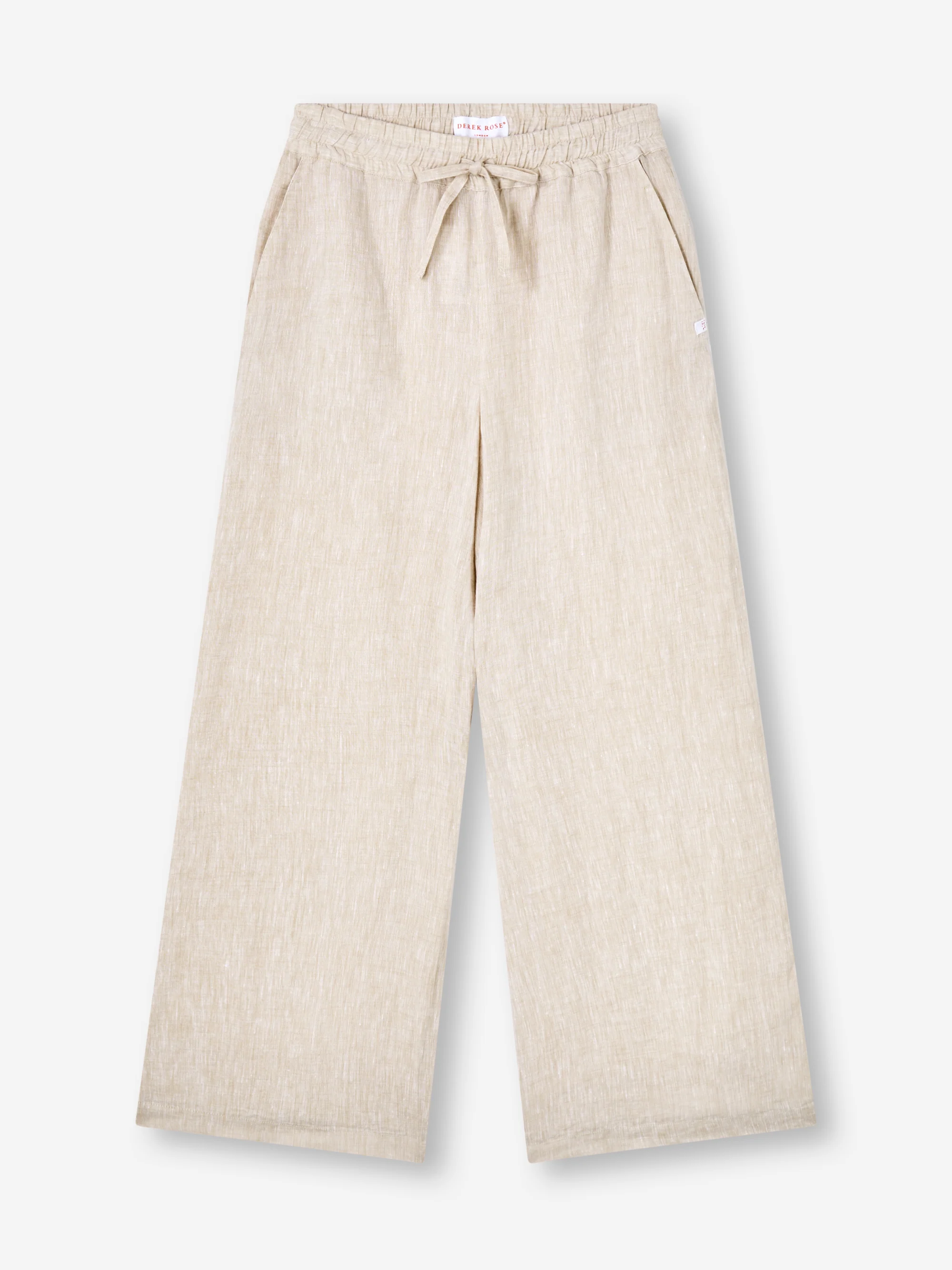 Women's Wide Leg Trousers Sicily Linen Sand - Image 5
